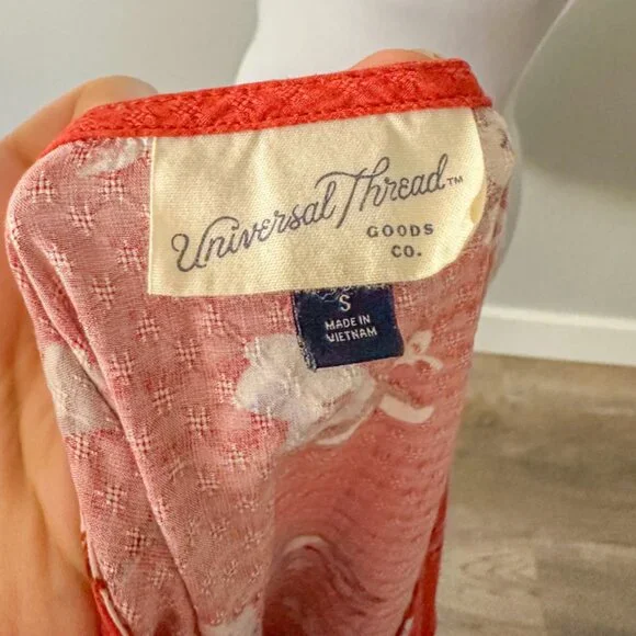 Universal Thread Orange Floral Mini Dress - Picture 11 of 12